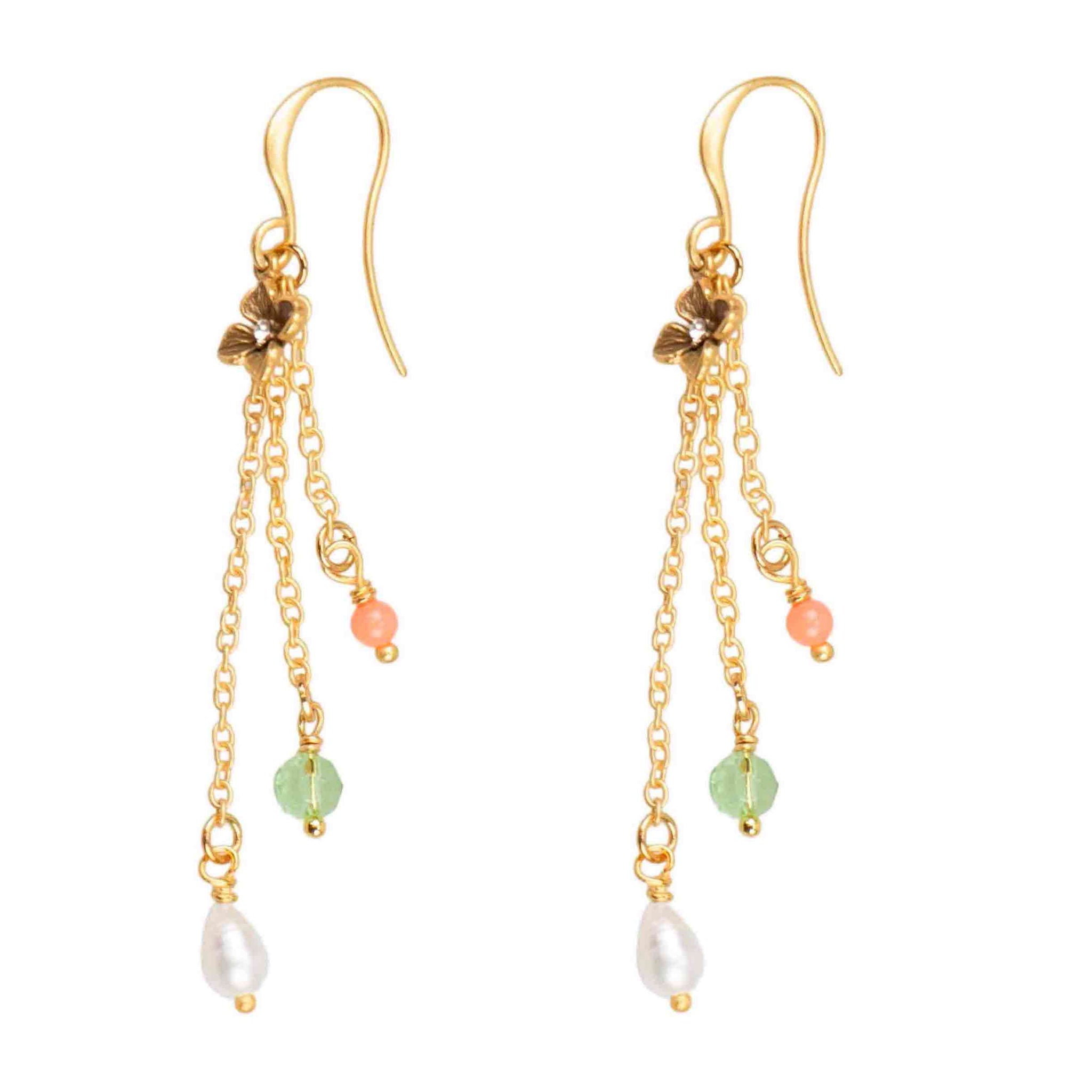 Hultquist 3 chain drop earring