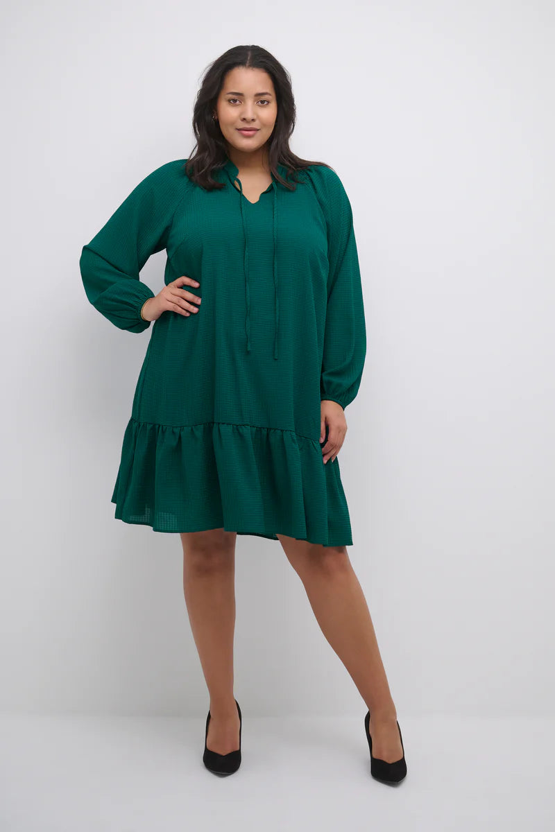 Dory dress in Curve style-Green