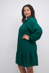 Dory dress in Curve style-Green
