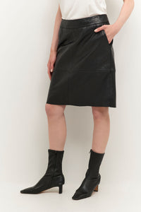 Berta Leather Skirt