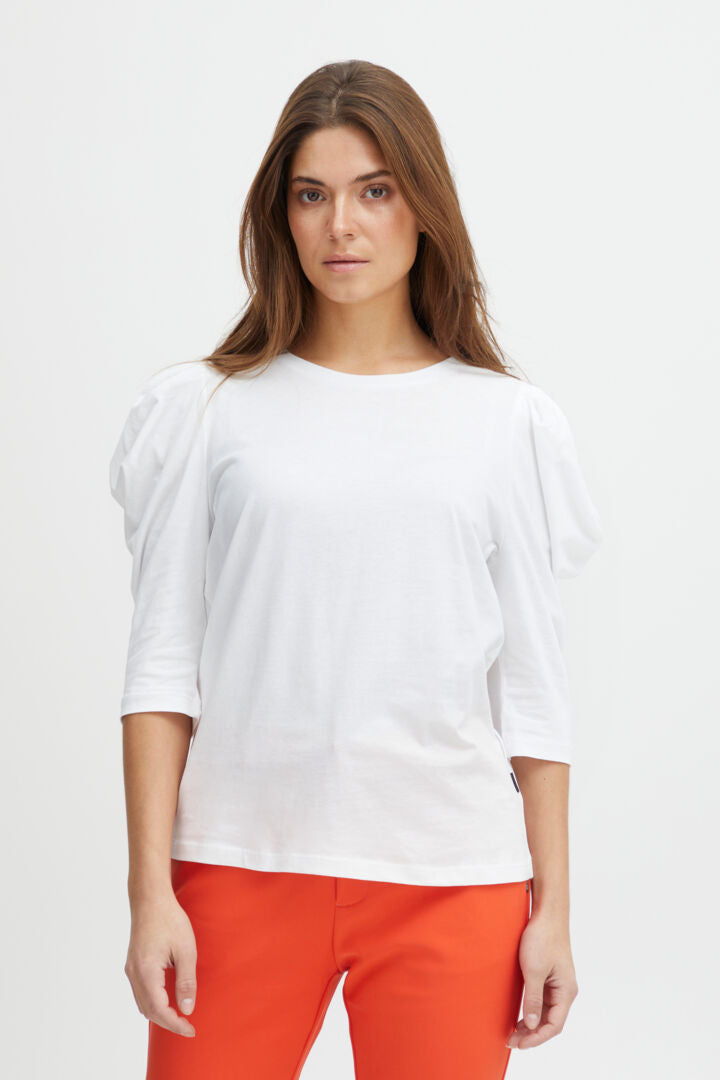 Clarissa T Shirt-White