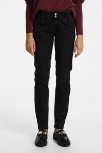 Regitze 100 High Straight Jean (Black)