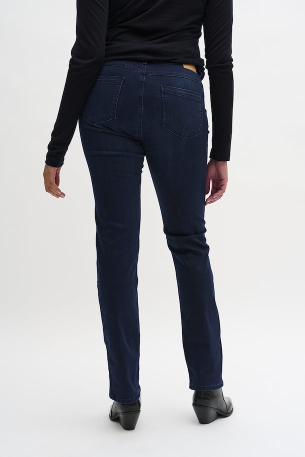 Celina 100 High Straight Jean (Dark Blue)