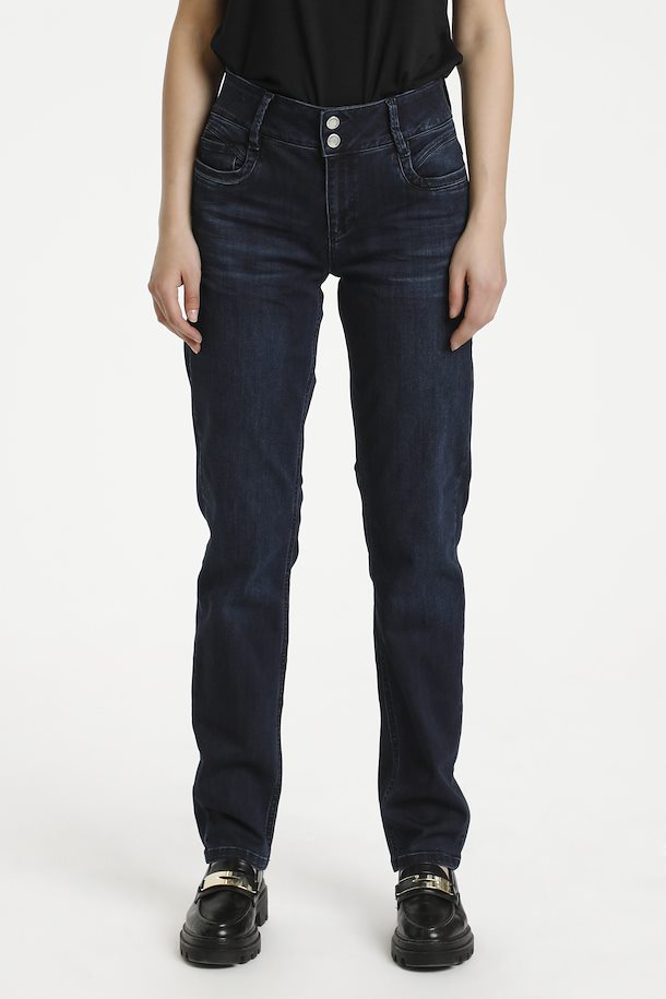 Regitze 100 High Straight Jean (Dark Blue)