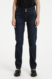 Regitze 100 High Straight Jean (Dark Blue)