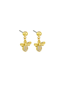Gold Bee Mine Earrings