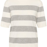 Lizza striped knit(Grey/White)