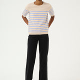Lizza Striped Knit-Grey