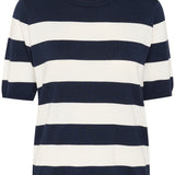 Lizza striped knit(Navy/Off White)