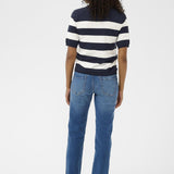 Lizza striped knit(Navy/Off White)