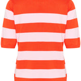 Lizza striped knit -tangelo