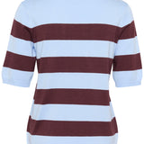 Lizza striped knit -pale blue