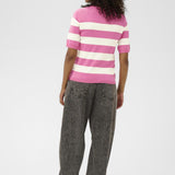Lizza striped knit(Pink/White)