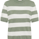 Lizza striped knit(Green/White)
