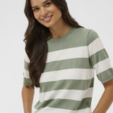 Lizza striped knit(Green/White)