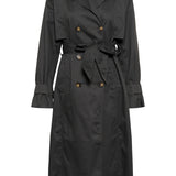 PATRICIA TRENCH coat -washed black