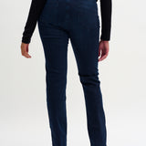 Celina High Straight (Long) -Dark Blue wash