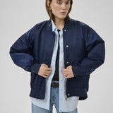 Helga Bomber Oversize Jacket-(Dark Sapphire)