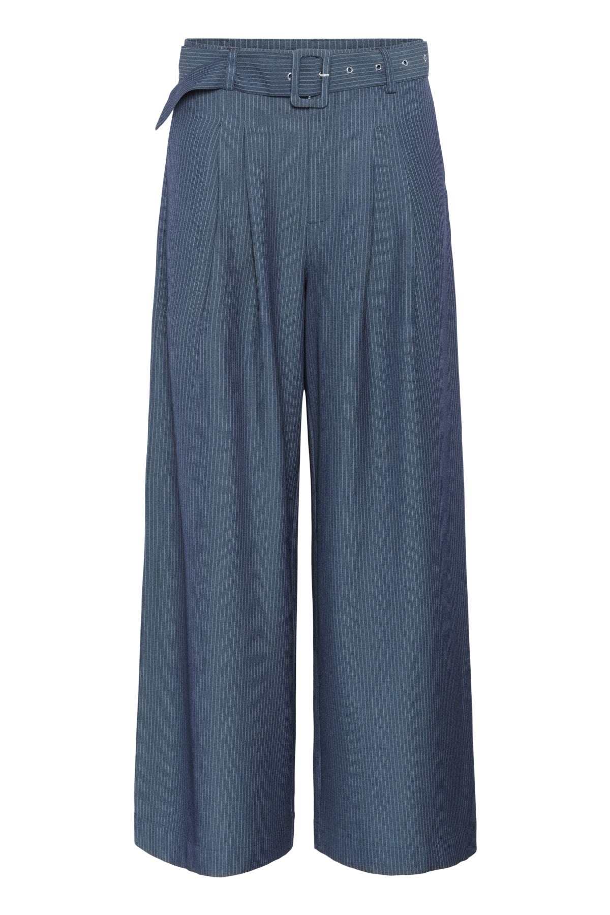 Vitta High Wide Pant (dark blue with stripe)