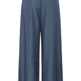 Vitta High Wide Pant (dark blue with stripe)
