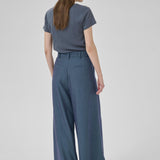 Vitta High Wide Pant (dark blue with stripe)