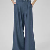 Vitta High Wide Pant (dark blue with stripe)