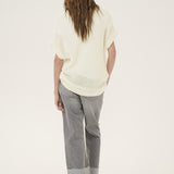 Lingo embossed knit vest