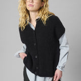 Siva OS Knit Cardigan (Black)