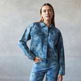 Betsie Flower Jean Jacket