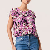 Zaya Top-Graphic floral