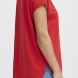 Rebel round neck T -Shirt (Red)