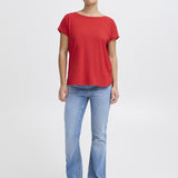 Rebel round neck T -Shirt (Red)