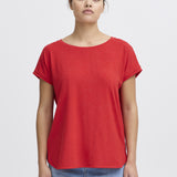 Rebel round neck T -Shirt (Red)