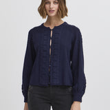 Annie cardigan(Navy)