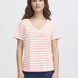 Yulietta T Shirt-red stripe