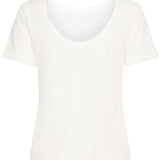 Olya low back T shirt-white