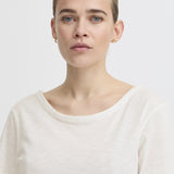 Olya low back T shirt-white