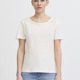 Olya low back T shirt-white