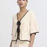 Tacita shirt-sandshell