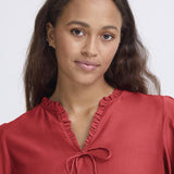 Karlani shirt blouse(red)