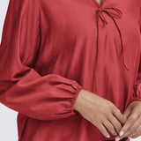 Karlani shirt blouse(red)