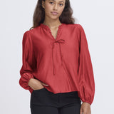 Karlani shirt blouse(red)
