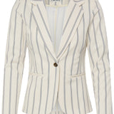 Kate Stripe Blazer-Birch