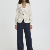 Kate Stripe Blazer-Birch
