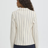 Kate Stripe Blazer-Birch