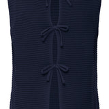 Dotties Vest-(Navy)