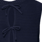 Dotties Vest-(Navy)