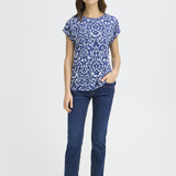 Seen T-Shirt (Blue floral)