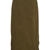 June midi skirt-olive