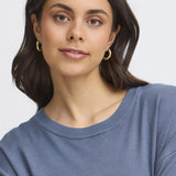 Besmock Pullover - (Bering sea blue)